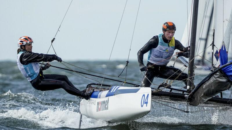 The Hague, The Netherlands is hosting the 2023 Allianz Sailing World Championships from 11th to 20th August 2023. More than 1200 sailors from 80 nations are racing across ten Olympic sailing disciplines. Paris 2024 Olympic Sailing Competition places will be awarded as well as 10 World Championship medals
Credit: Sailing Energy / World Sailing.  13 August 2023.